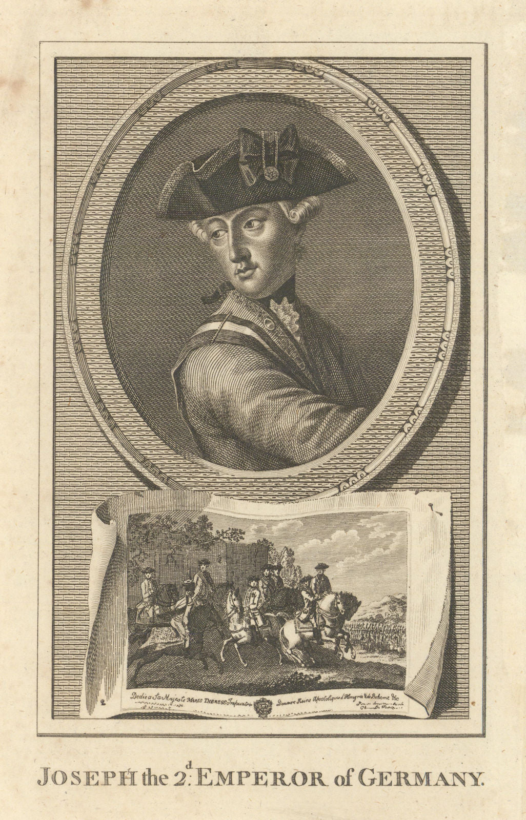 Joseph the 2d. Emperor of Germany. Joseph II, Holy Roman Emperor 1781 print